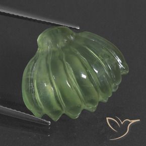 Préhnite Vert poire naturelle Fantaisie, 15.48 ct, Translucide