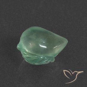Préhnite Vert froid léger naturelle Fantaisie, 5.19 ct, Translucide