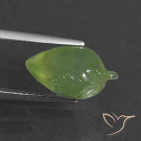 Préhnite Vert poire naturelle Fantaisie, 6.17 ct, Translucide