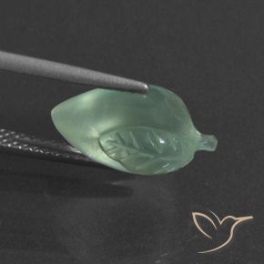 Préhnite Vert clair naturelle Fantaisie, 5.05 ct, Translucide