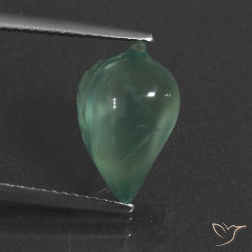 4.76ct Naturel Vert clair Préhnite, Fantaisie, Translucide