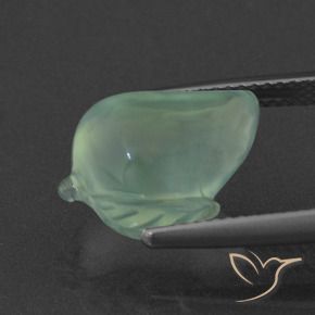 Préhnite Menthe verte naturelle Fantaisie, 7.37 ct, Translucide