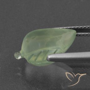 Préhnite Vert moyen naturelle Fantaisie, 6.75 ct, Translucide
