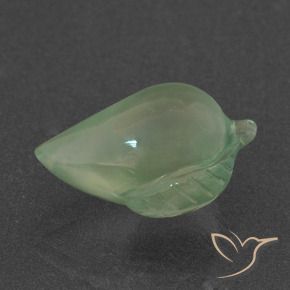 Préhnite Vert poire léger naturelle Fantaisie, 7.18 ct, Translucide