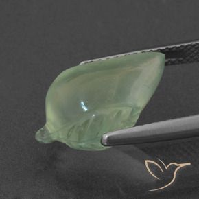 Préhnite Vert poire léger naturelle Fantaisie, 7.18 ct, Translucide