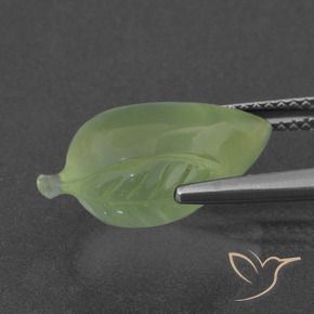 Préhnite Vert moyen naturelle Fantaisie, 8.47 ct, Translucide