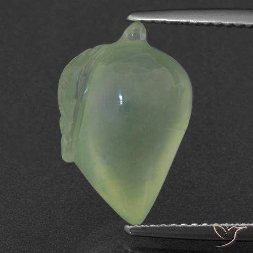 8.69ct Naturel Vert jaunâtre Préhnite, Fantaisie, Translucide
