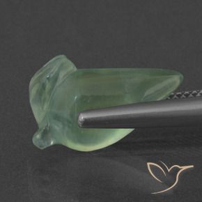 Préhnite Vert clair naturelle Fantaisie, 6.37 ct, Translucide