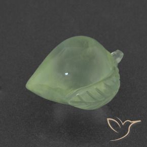 Préhnite Vert jaunâtre naturelle Fantaisie, 8.56 ct, Translucide