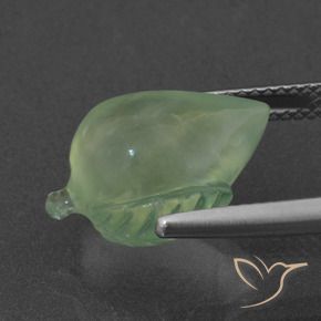 Préhnite Vert lime pâle naturelle Fantaisie, 8.08 ct, Translucide