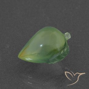 Préhnite Vert chaud naturelle Fantaisie, 5.23 ct, Translucide