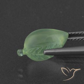 Préhnite Vert jaunâtre naturelle Fantaisie, 5.14 ct, Translucide