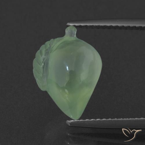 6.44ct Naturel Vert pin léger Préhnite, Fantaisie, Translucide