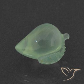 Préhnite Vert pin léger naturelle Fantaisie, 6.44 ct, Translucide