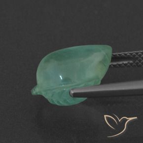 Préhnite Vert froid léger naturelle Fantaisie, 5.79 ct, Translucide