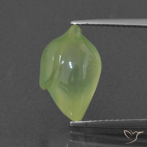 7.16ct Naturel Vert citron Préhnite, Fantaisie, Translucide