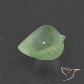 Préhnite Vert poire pâle naturelle Fantaisie, 5.26 ct, Translucide
