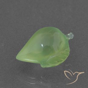 Préhnite Vert poire pâle naturelle Fantaisie, 6.62 ct, Translucide