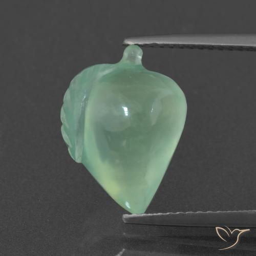 7.48ct Naturel Menthe légère Préhnite, Fantaisie, Translucide