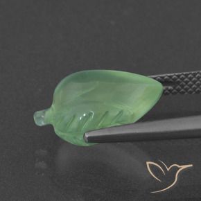 Préhnite Vert jaunâtre naturelle Fantaisie, 5.59 ct, Translucide
