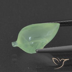 Préhnite Vert moyen naturelle Fantaisie, 5.55 ct, Translucide