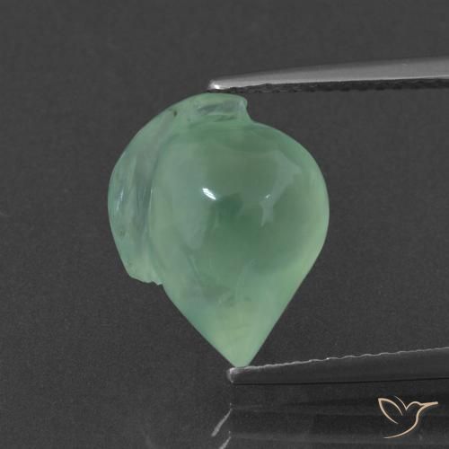 6.68ct Naturel Vert clair Préhnite, Fantaisie, Translucide
