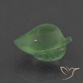 Préhnite Vert moyen naturelle Fantaisie, 6.40 ct, Translucide