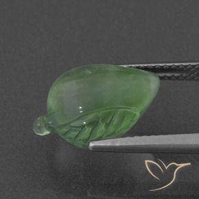 Préhnite Vert moyen naturelle Fantaisie, 6.40 ct, Translucide