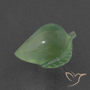 Préhnite Vert jaunâtre naturelle Fantaisie, 8.08 ct, Translucide