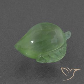 Préhnite Vert poire naturelle Fantaisie, 8.31 ct, Translucide