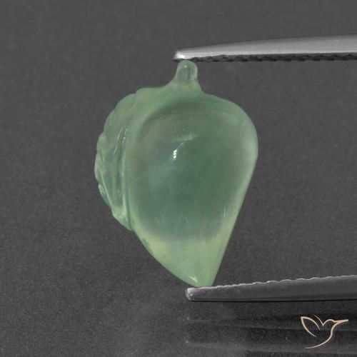 5.57ct Naturel Vert pin léger Préhnite, Fantaisie, Translucide