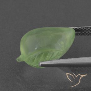 Préhnite Vert lime pâle naturelle Fantaisie, 7.98 ct, Translucide
