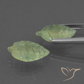 Shop natural 10.55ct Vert moyen Préhnite gems, Fantaisie, from Afrique du Sud at GemSelect. In stock, global shipping!