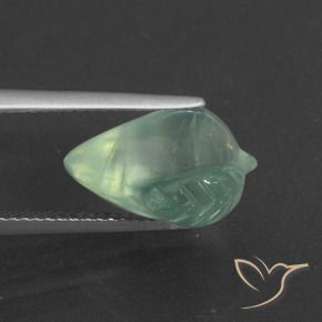 Préhnite Vert clair naturelle Fantaisie, 7.30 ct, Translucide
