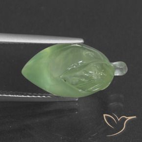 Préhnite Vert jaunâtre naturelle Fantaisie, 9.92 ct, Translucide