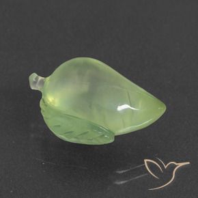 Préhnite Vert jaunâtre naturelle Fantaisie, 10.11 ct, Translucide