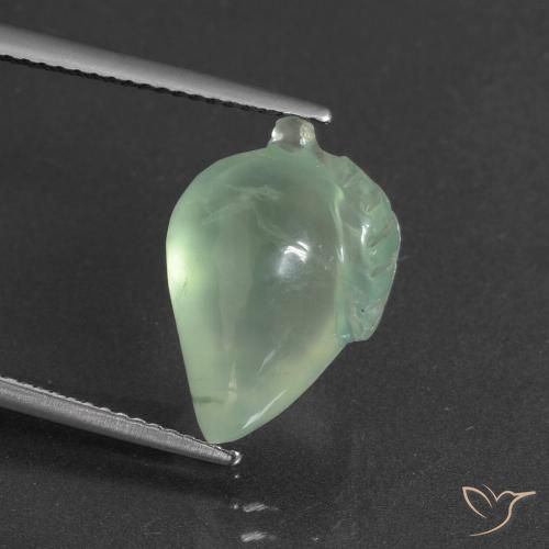 8.80ct Naturel Vert jaune léger Préhnite, Fantaisie, Translucide