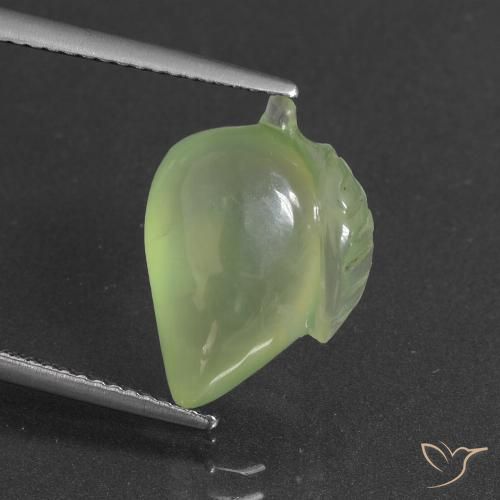 7.50ct Naturel Vert citron Préhnite, Fantaisie, Translucide