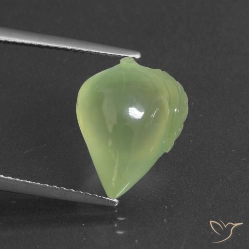 9.14ct Naturel Vert citron Préhnite, Fantaisie, Translucide