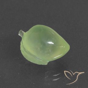 Préhnite Vert lime pâle naturelle Fantaisie, 12.14 ct, Translucide