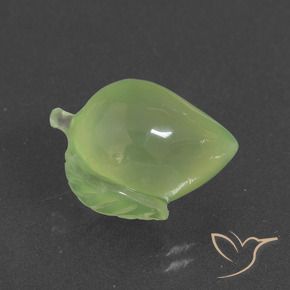 Préhnite Vert jaunâtre naturelle Fantaisie, 11.75 ct, Translucide