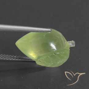Préhnite Vert jaunâtre naturelle Fantaisie, 11.75 ct, Translucide