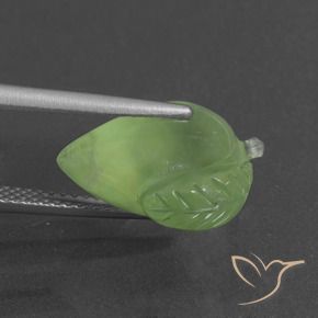Préhnite Vert moyen naturelle Fantaisie, 8.73 ct, Translucide