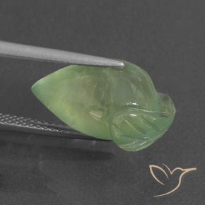 Préhnite Vert moyen naturelle Fantaisie, 10.20 ct, Translucide