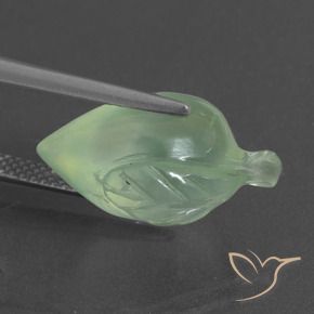 Préhnite Vert jaune léger naturelle Fantaisie, 10.77 ct, Translucide