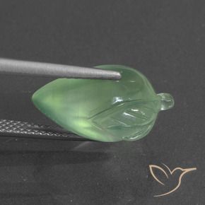 Préhnite Vert chaud naturelle Fantaisie, 8.48 ct, Translucide