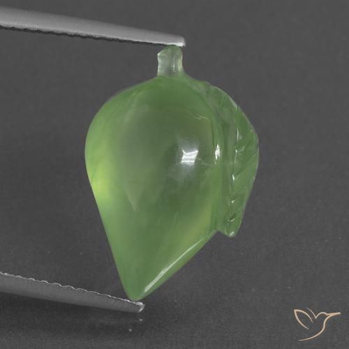 Préhnite vert naturelle forme fantaisie, 9,18 ct, translucide