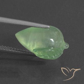 Préhnite Vert moyen naturelle Fantaisie, 8.31 ct, Translucide