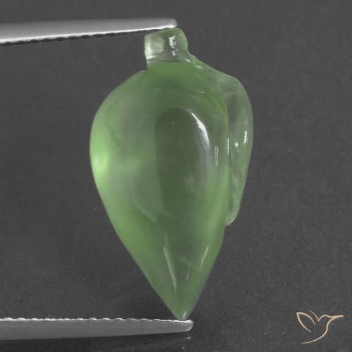 9.43ct Naturel Vert moyen Préhnite, Fantaisie, Translucide