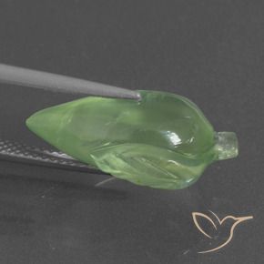 Préhnite Vert moyen naturelle Fantaisie, 9.43 ct, Translucide